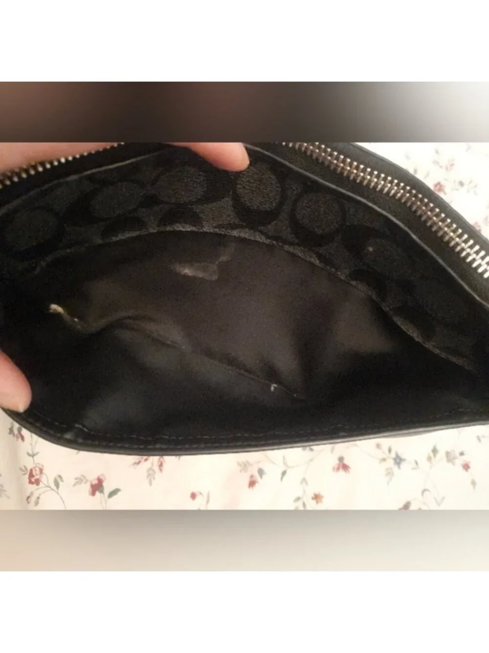 *Read Description* Coach Signature POP Leather Canvas Clutch Bag